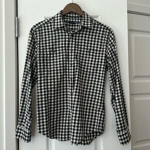 Ralph Lauren Sport Black & White Gingham Button Down